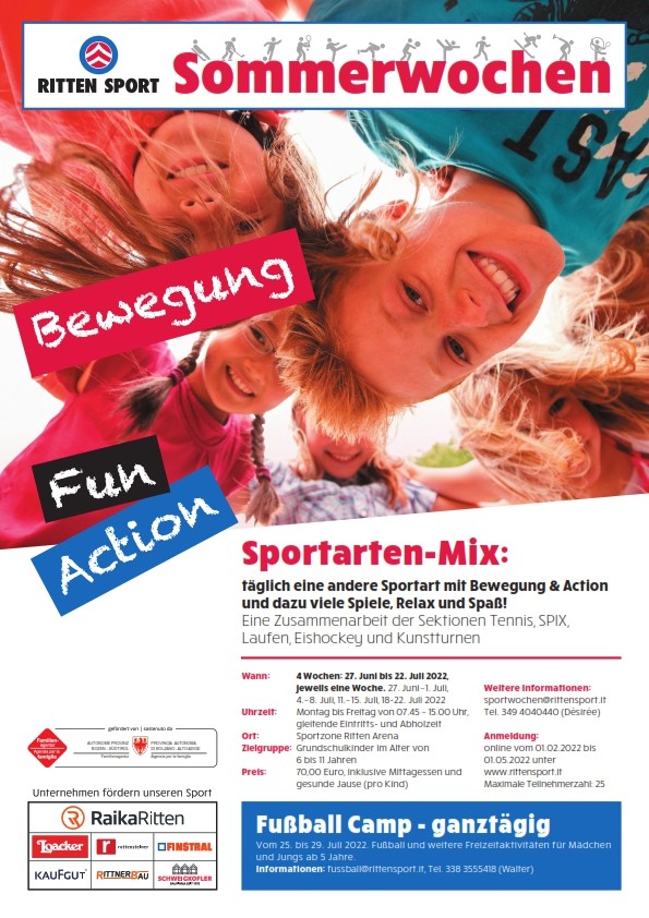 Ritten Sport Sommerwochen 2022
