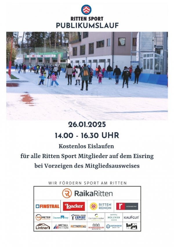 Ritten Sport Mitglieder aufgepasst!