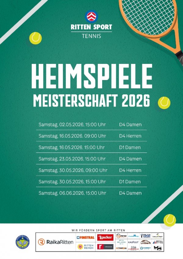 Heimspiele der Mannschaften – FITP Mannschaftsmeisterschaften 2026